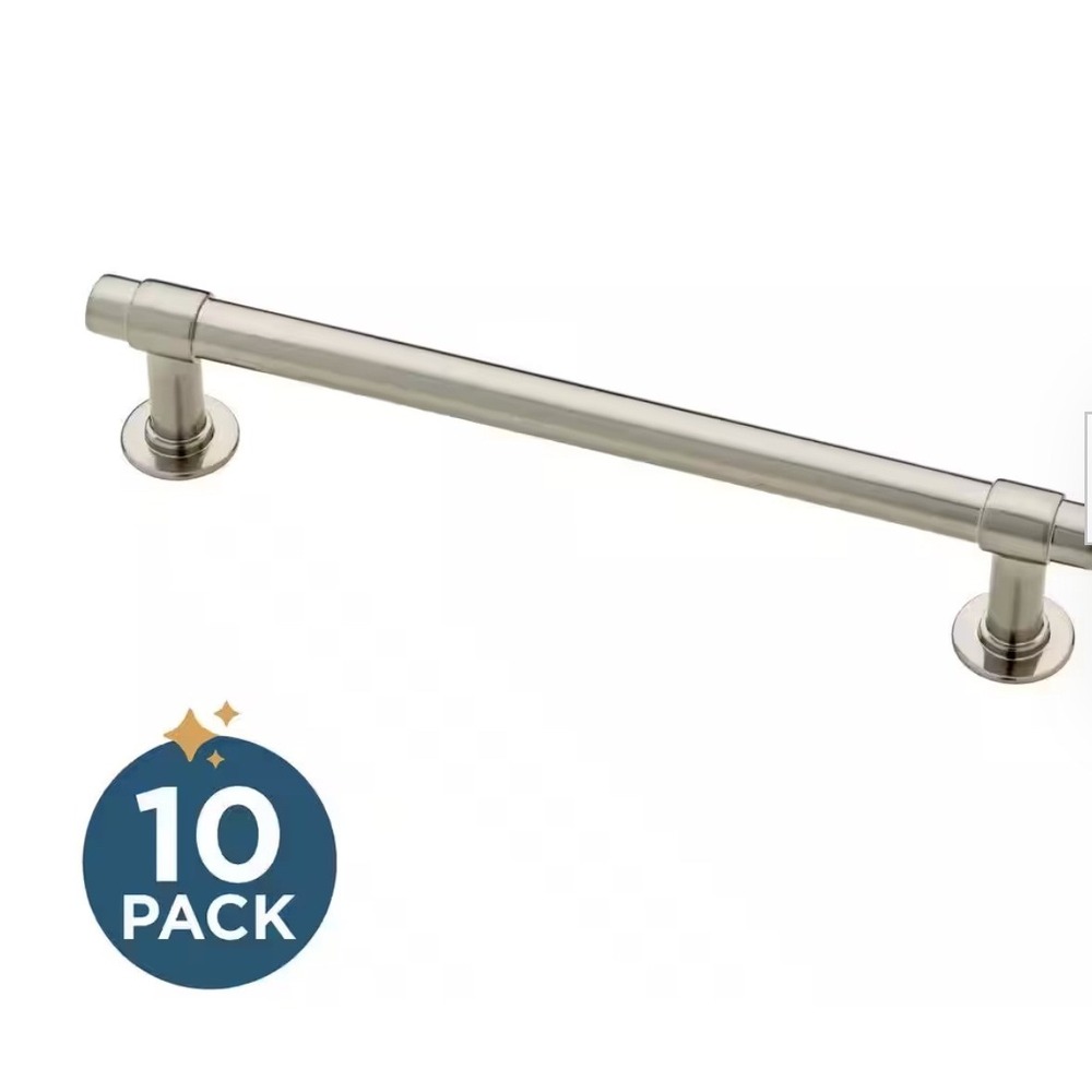 NEW Franklin Brass Satin Nickel 5" Francisco Door Drawer Pull Set of 7 Hardware